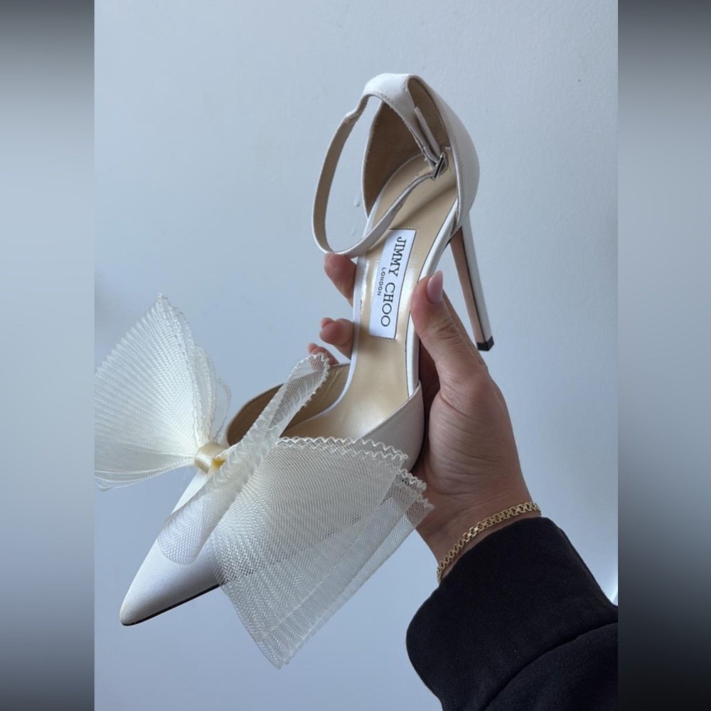 Jimmy Choo Averly 100 Satin Pumps